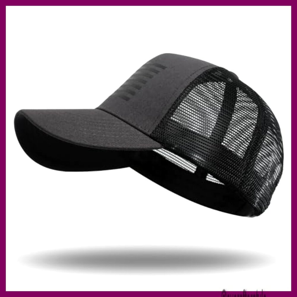 Adjustable Snapback Baseball Cap, Mesh Ventilatio… - image 3